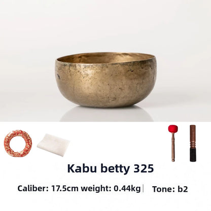 Old Singing Bowl Copper Nepal Handmade Tibetan Bowls Retro Yoga Meditation Buddhism Sound Bowl Portable Zen Music Instrument - AMULET RING STORE