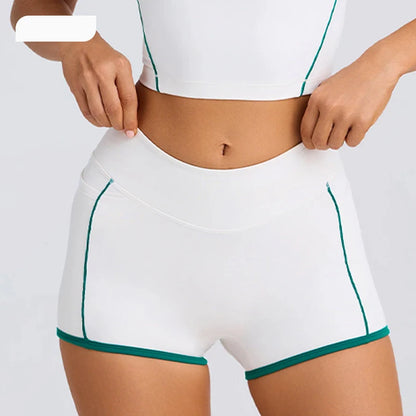 ‌Women's Tracksuits High Waist Yoga Shorts - Butt Lifting Gym Fitness Elastic Tight Naked Workout Shorts Yoga Set Sportswear