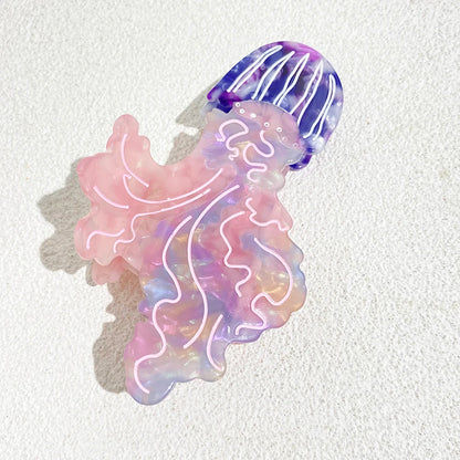 Creative Funny Acetate Tortoise Sturgeon Fish Shark Hairpin Oversize Marine Animal Barrettes Thick Hair Clip Claw Accessories - AMULET RING STORE