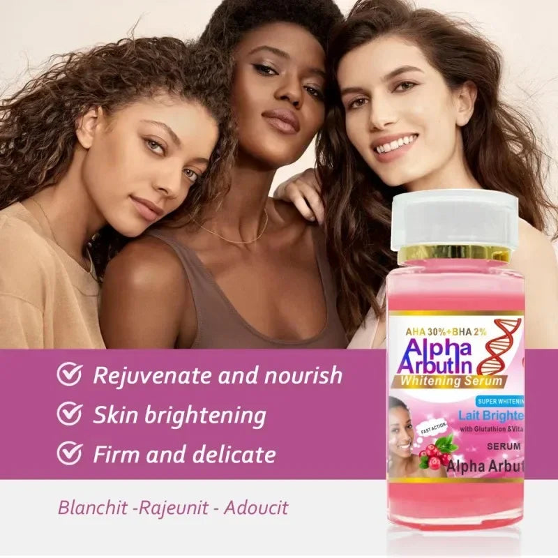 Alpha Arbutin Serum AHA 30%+ BHA 2% Keeps Face Smooth Brightening Moisturizing Improving Dullness Dark Skin Beauty Care Cream - AMULET RING STORE
