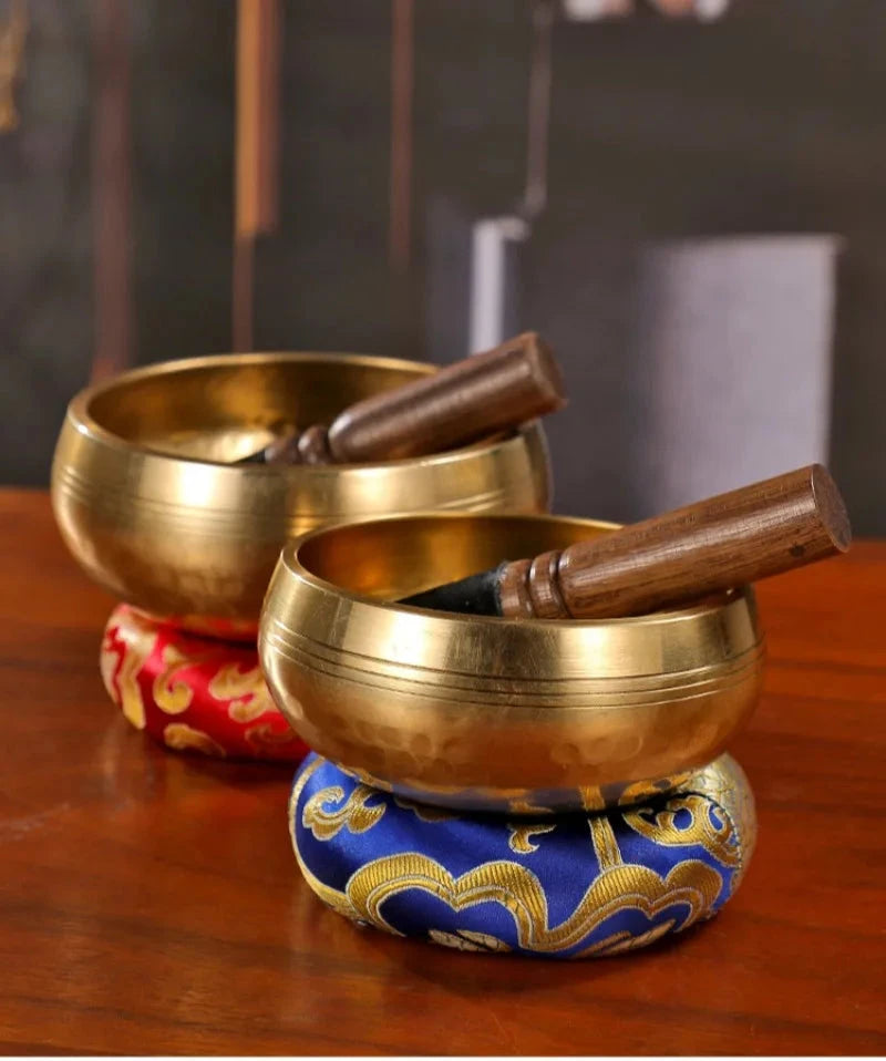 Nepalese Sound Bowl Handmade Singing Bowl Sound Healing Bowl Meditation Percussion Musical Instruments Therapeutic Tibetan - AMULET RING STORE