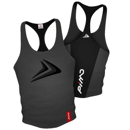 Gym Fitness Vest Animla Singlet Canotte Bodybuilding Stringer Tank Men Women Running T Shirt Muscle Guys Sleeveless Undershirt