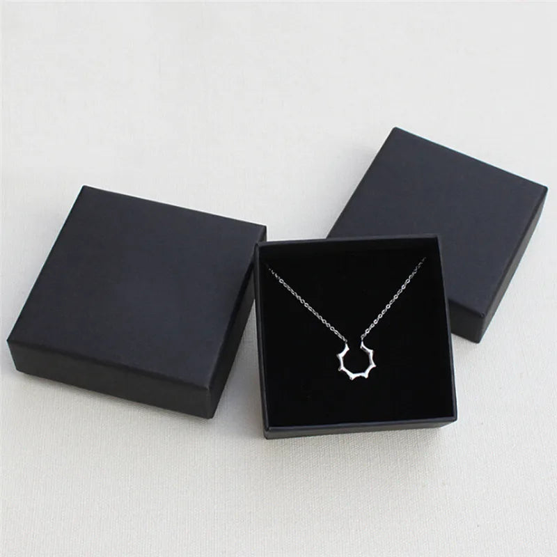 1PCS Black Jewelry Display Gifts Box Organizer Engagement for Ring Earring Brooch Necklace Bracelet Packaging Boxes - AMULET RING STORE