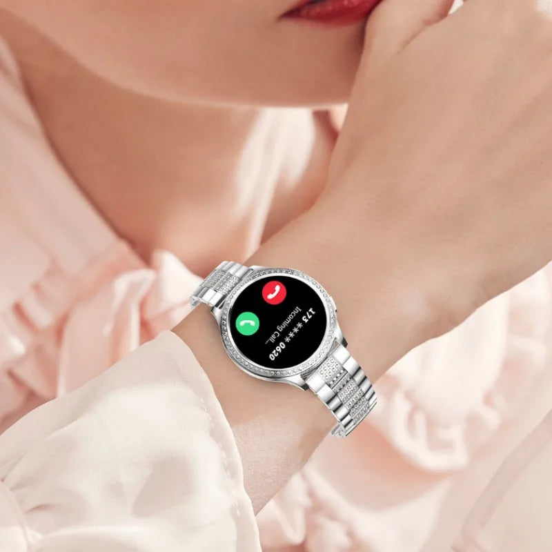 Smartwatch Women 1.32-inch IPS Screen Custome Watch Face BT Calls AI Voice Assistant Female Menstrual Period Management Mointor