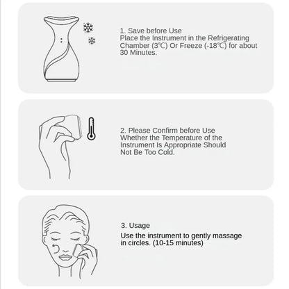 Face Skin Ice Roller Cooler Skin Lifting Face Cooling Massager Ice Compress Calm Skin Ice Cooler Eye Pouch Cooler Edema Remover