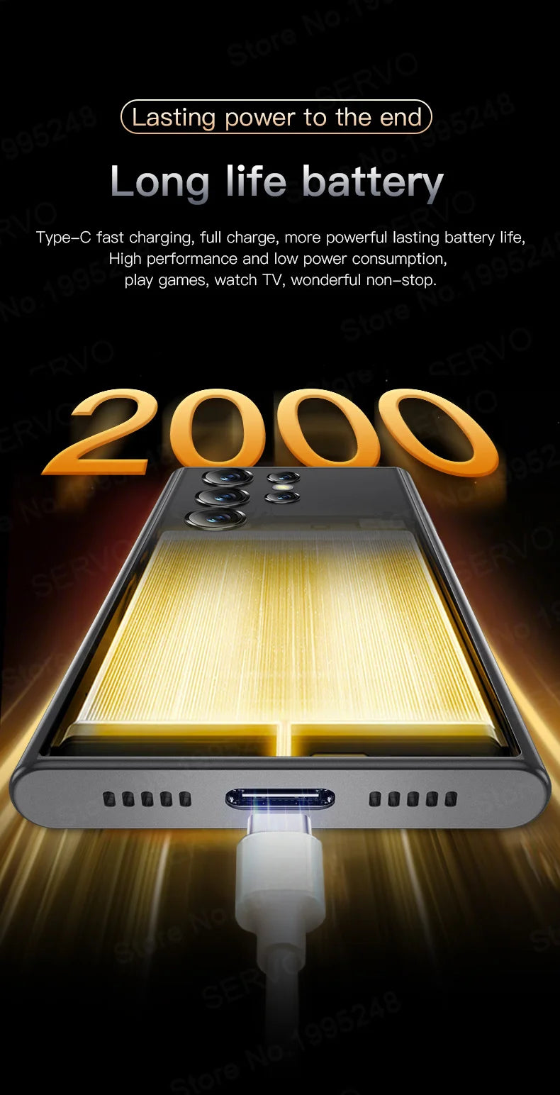 2024 New SERVO S24 Mini 4G Global Smartphone Android System Google Store 2000mAh Facial Unlock Small Smartphones Latest Upgrade - AMULET RING STORE