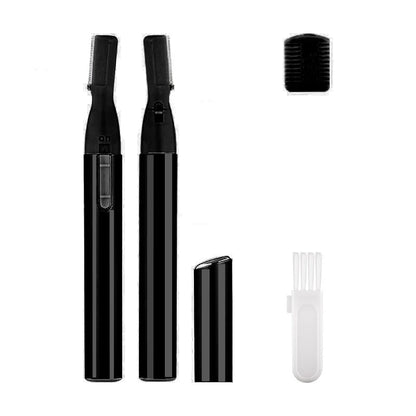 2022 New Multi Functional Mini Handle Beauty Women Painless Automatic Shaving Trim Eyebrows Electric Eyebrow Trimmer Pink Black - AMULET RING STORE