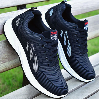 2025 new spring trend sports men's shoes Lace-up thick sole casual fashion shoes Large size Wear skid resistance - AMULET RING STORE