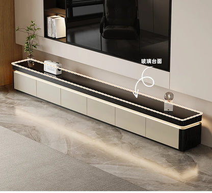 Elegant Space Saving TV Stand Eco Friendly Materials Sustainable Modern Aesthetics TV Stand Sliding Doors Living Room Furniture