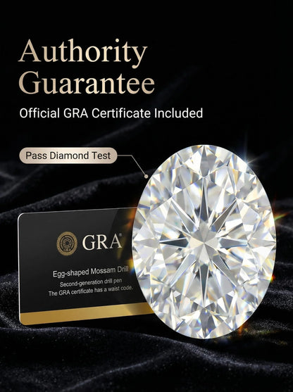 1CT colored diamond moissanite oval pigeon egg moissanite irregular naked stone gemstone jewelry accessories