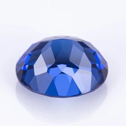 Lab Grown Sapphire Royal Blue Color  Oval Shape Charm Gemstones for Diy Jewelry Making Materials Selectable AGL Certificate