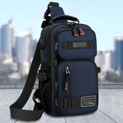 Male Multifunctional Sports Chest Bag Men's Lightweight Handbag  Multi Pockets Outdoor Hiking Climbing Cycling Crossbody Bags