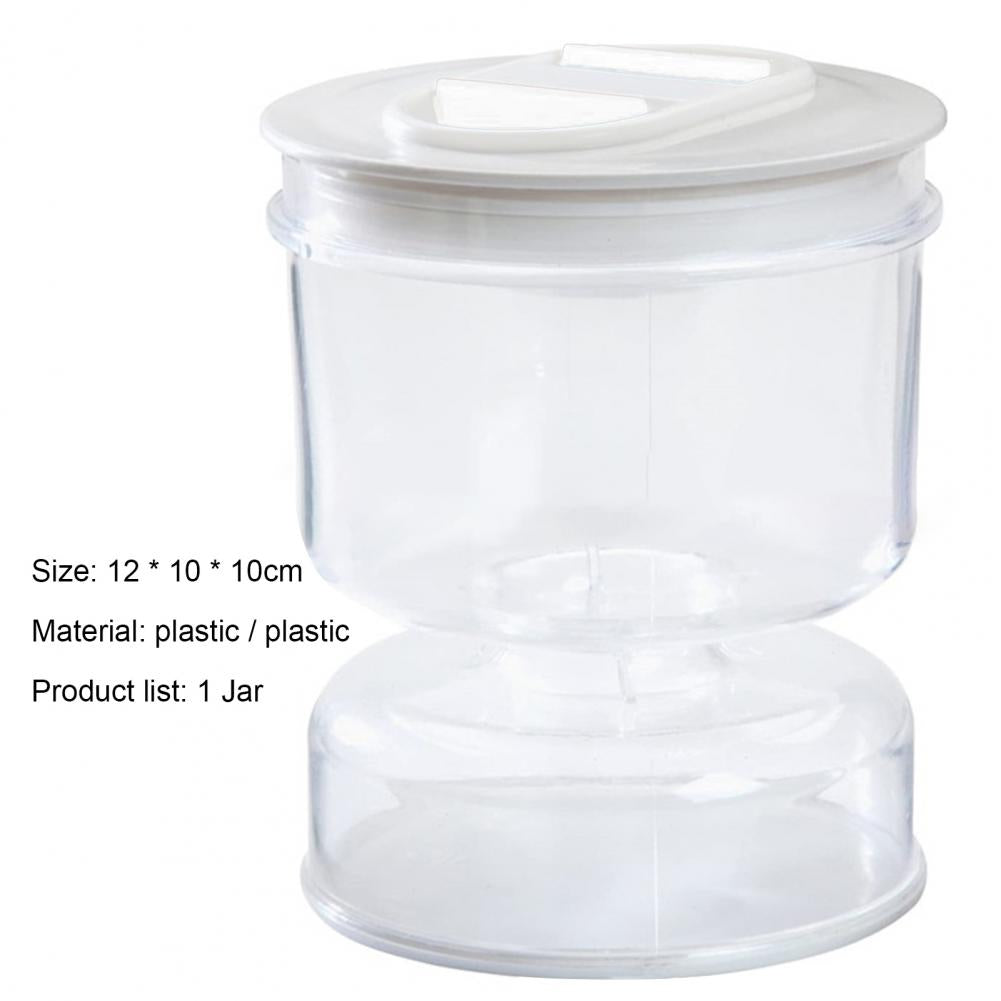 Innovative Pickle Jar Fine Workmanship Olives Jar Plastic Pickle Organizer Hourglass Design Sealed Olives Container for Home - AMULET RING STORE