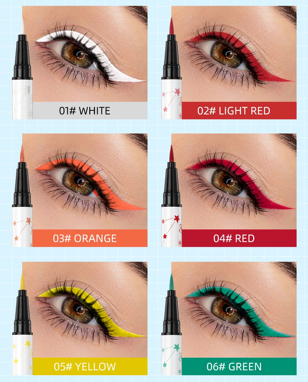 QIBEST High Pigment Eyeliner Pencil Waterproof Smudgeproof Makeup Eye Liner Liquid Black Eyeliner Quick Drying Eyes Cosmetics - AMULET RING STORE