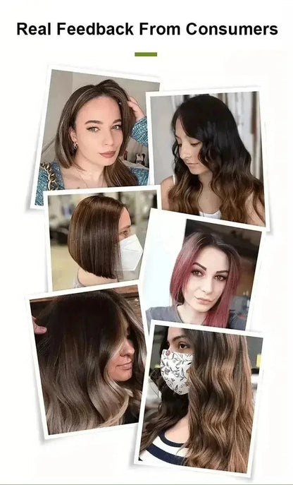 500ml Natural Herbal Hair Dye Shampoo 3 in 1 Change Hair Color Gray Hair to Dark Brown Black Deep Nourishing Fashion Hair Care - AMULET RING STORE