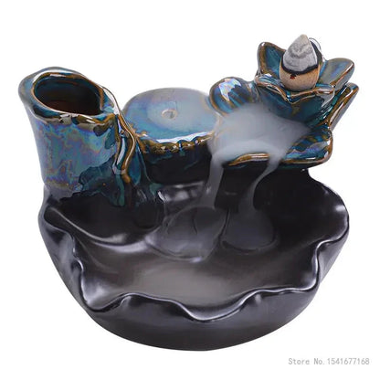 Backflow Incense Furnace, Aromatherapy Furnace, Hydroponic Cultivation of Green Plants, Home Religious Articles, Decor Line - AMULET RING STORE