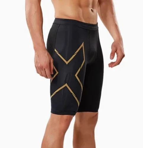 Sports leggings for men and women, fitness yoga, running, athletics, off-road, sweat wicking, quick drying five quarter pants