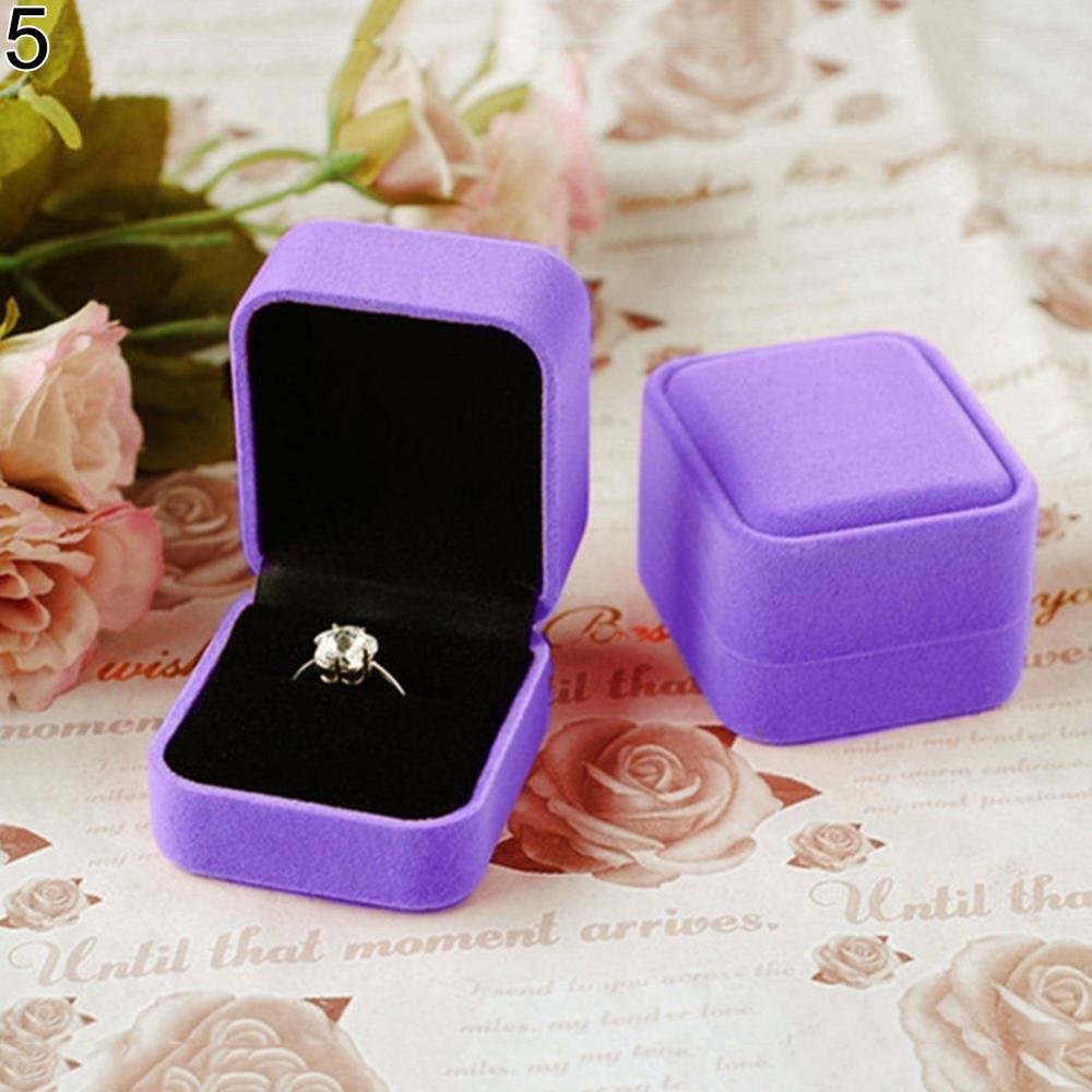 Rings Box Velvet Jewelry Box Display Holder Ring Earrings Necklace Bracelet Soft Organizer Case Wedding Jewelry Packaging Box - AMULET RING STORE
