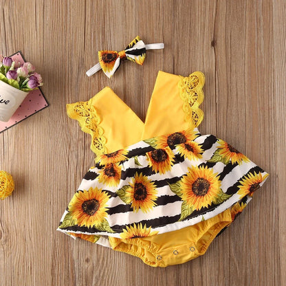 Baby Girl Dress New 2-piece Red Flower Baby Clothing Newborn Girl Lace Dress Princess Skirt Clothing 0-24M Princess Dress - AMULET RING STORE