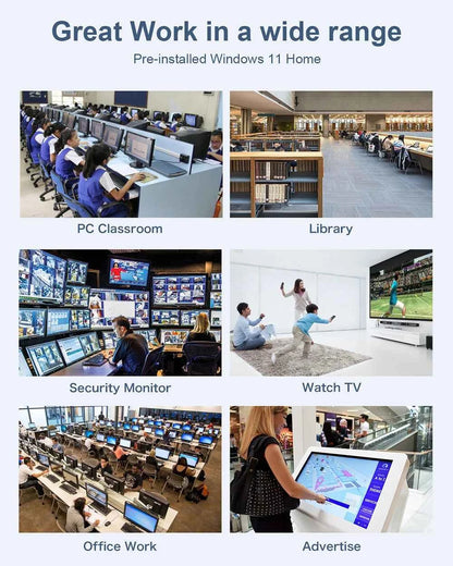 MLLSE M2 Air Mini PC Intel Celeron N4000 CPU Window11 6GB RAM 128GB ROM Dual-Band WiFi VGA Portable Mini Computer BT4.2