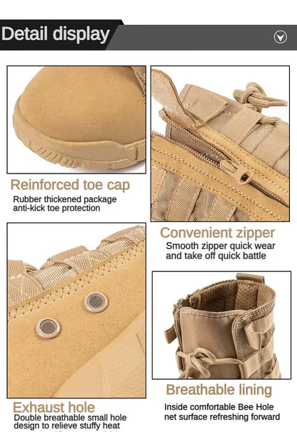 Combat Boot Green Desert Brown Boot Lightweight Training Boots Hiking Boots For Man Tactical Boots Bota Masculina