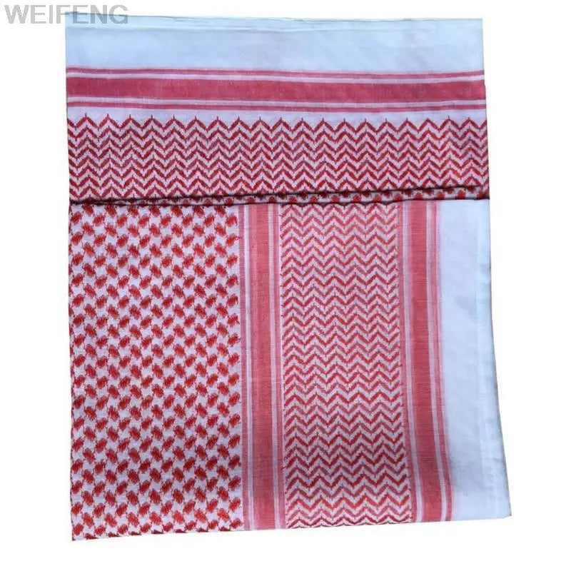 Muslim Shemagh Scarf Traditional Islamic Accessories Headscarf Islamic Neck Wrap Headscarf Windproof Arab Keffiyeh Shemagh Scarf - AMULET RING STORE