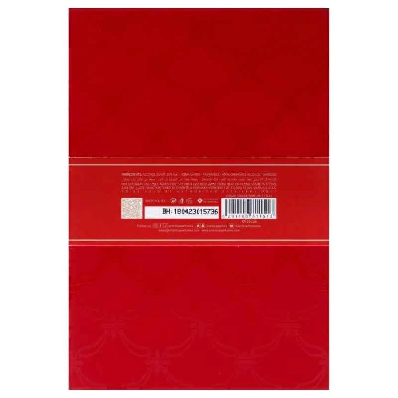 Orientica Amber Rouge 80ml Eau De Parfum Spray Luxurious Unisex Fragrance with Amber and Seaweed