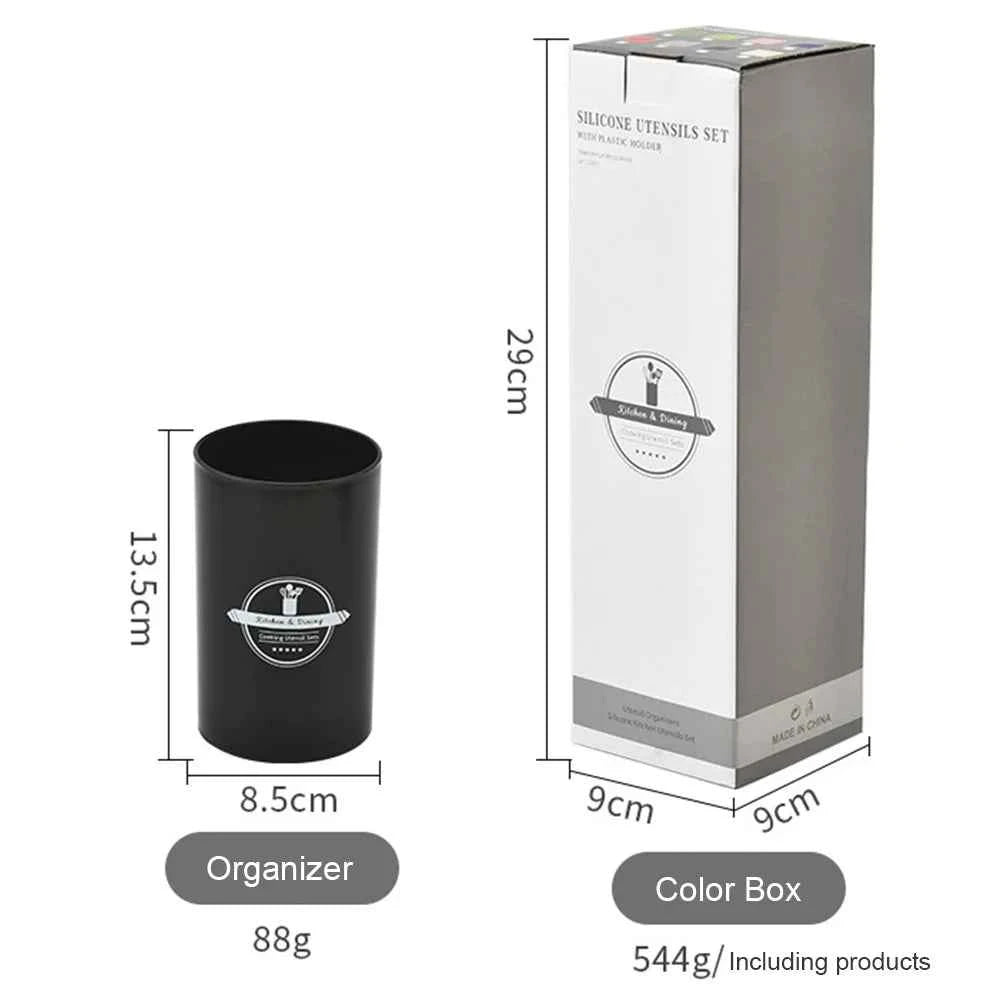 12Pcs Kitchen Utensil Set Silicone Spatula Set Spatula Spoon Brush Whisk Cooking Tools Kit Non-Stick Spatula Set for Kitchen