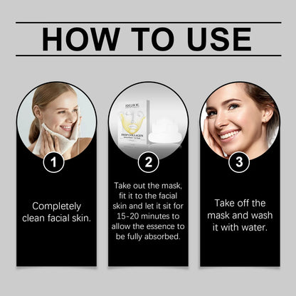 Deep Collagen Retinol Firming Mask Lifting Tightening Facial Skin Lighten Fine Lines Smooth Natural Hydrating Translucent Mask