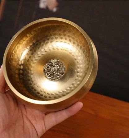 Nepalese Sound Bowl Handmade Singing Bowl Sound Healing Bowl Meditation Percussion Musical Instruments Therapeutic Tibetan - AMULET RING STORE