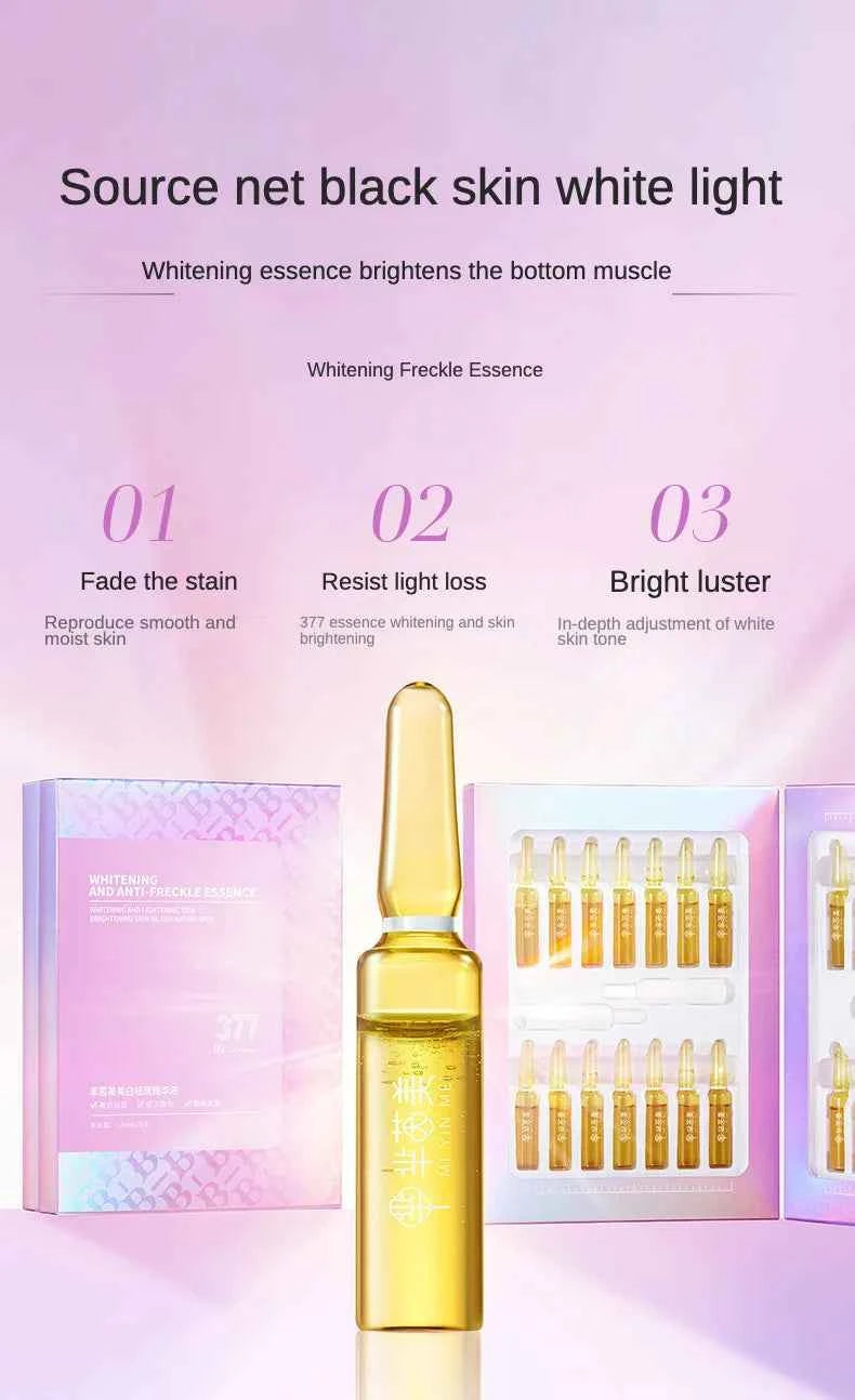 28 pcs/set 377 Whitening Ampoule Essence, Vitamin C Anti-Aging Essence, Niacinamide Brightening Essence Korean Skincare Products