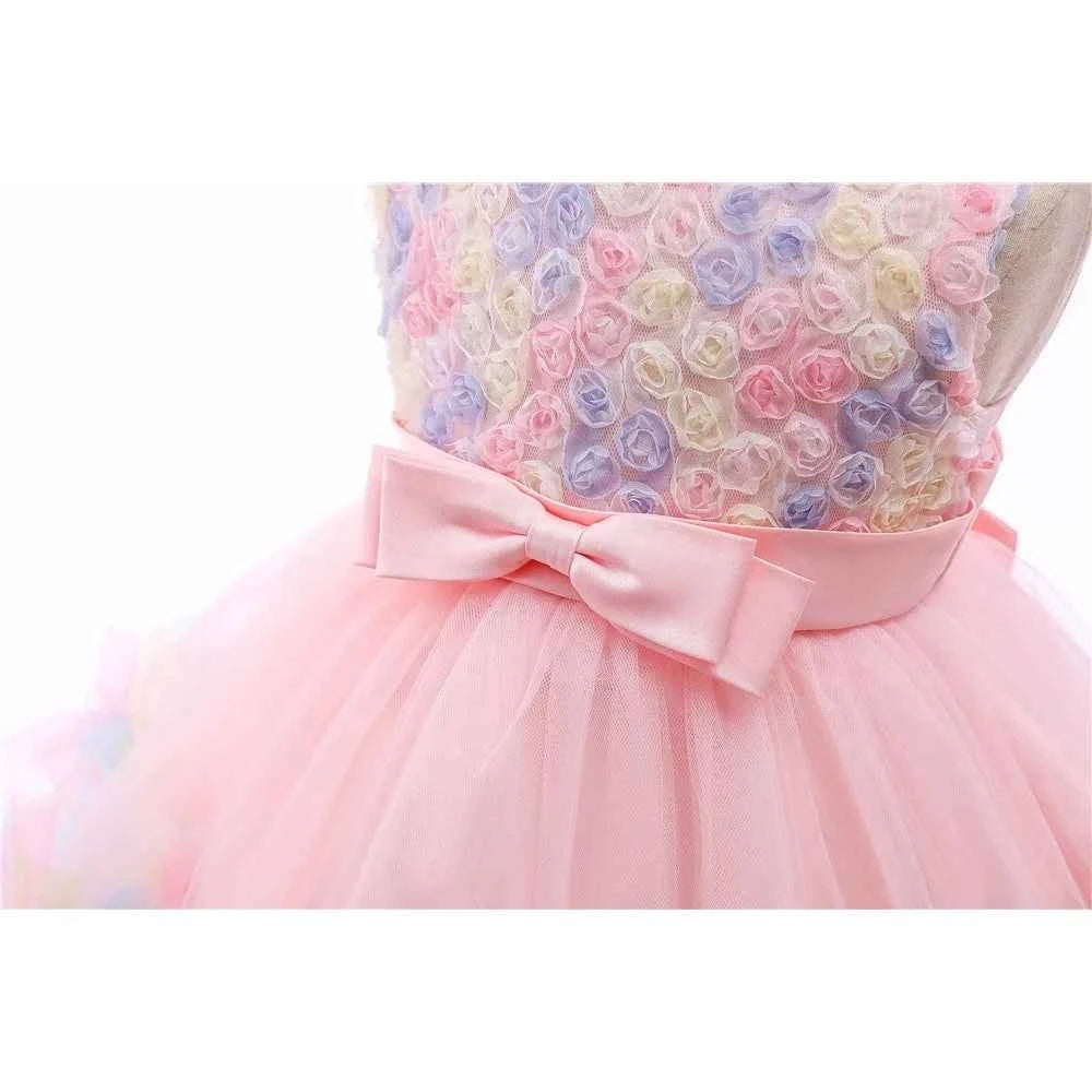 Princess Baby Girl Dress 0 6 Months Tutu Dress for Baby Girl 1 Year Old Newborn Infant Wedding Birthday Party Flower Puffy Gown
