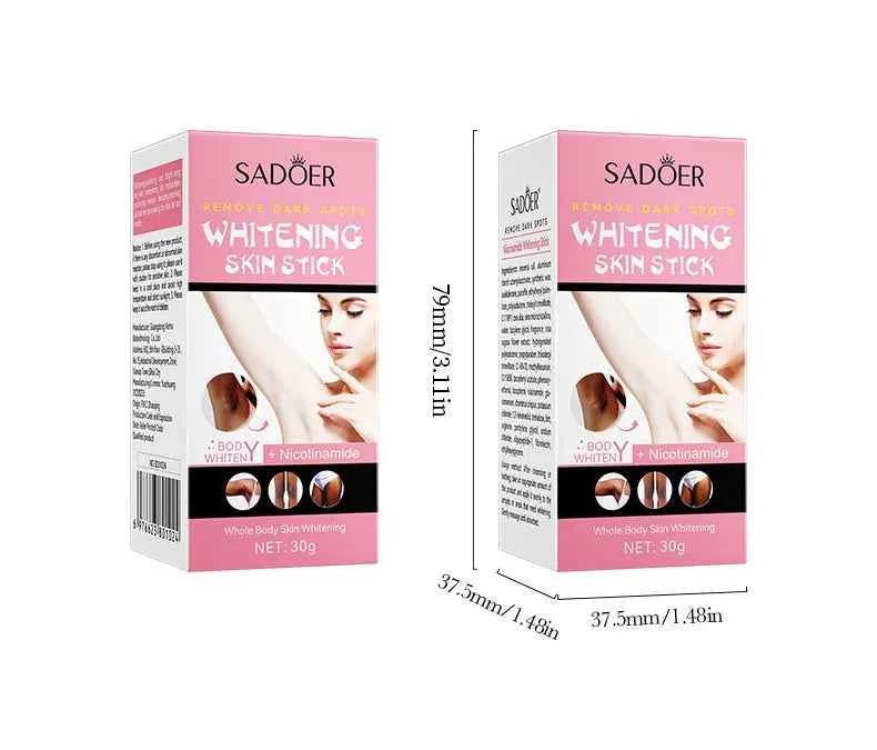 Niacinamide Whitening Cream Stick Remove Dark Spots Bleaching Private Parts Underarm  Brighten Butt Knee Inner Thigh Body Care