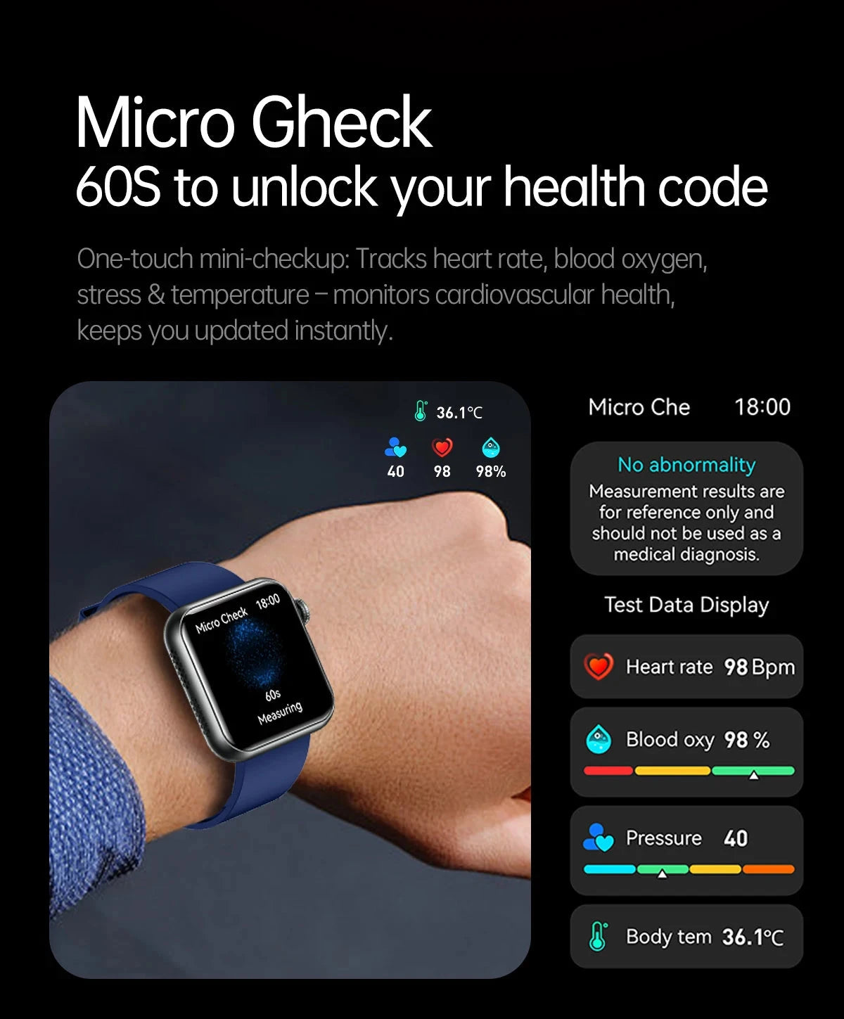 2025 New LED Women AI Smart Diagnosis Smart Watch HRV+PPG Blood Pressure Blood oxygen Health monitor IP68 NFC Smartwatches ﻿