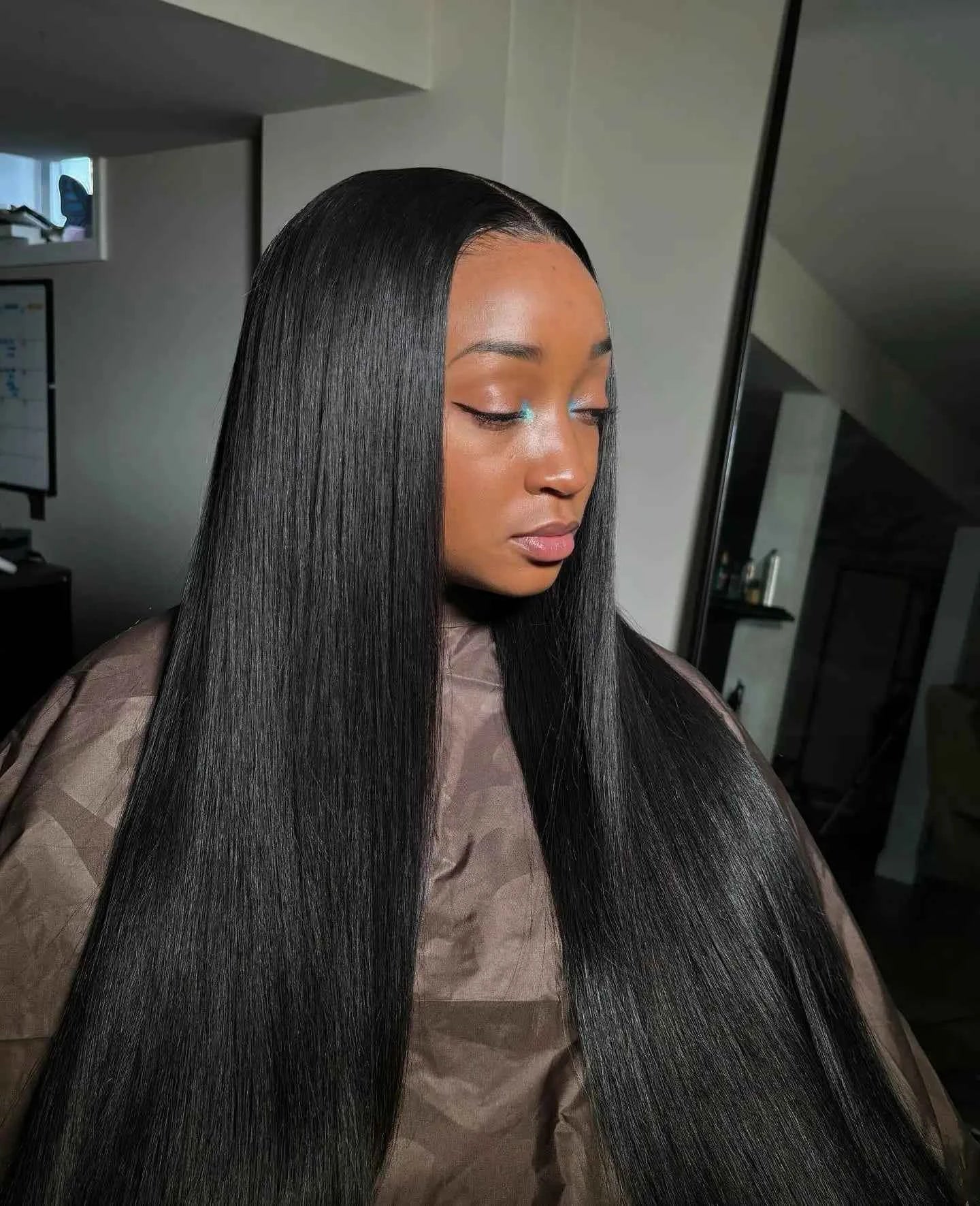 300% High Density Straight Human Hair Wigs 13x6 13x4 HD Lace Front Wig Brazilian 40 46 Inch 360 Full Lace Frontal Human Hair Wig