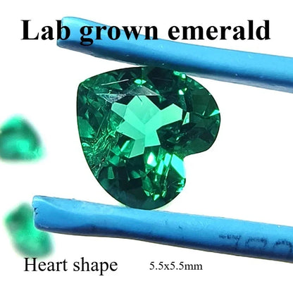 emerald Cut Lab Grown Columbia Emerald Natural color for DIY Jewelry Making Materials with Certificate Factory Wholesale price