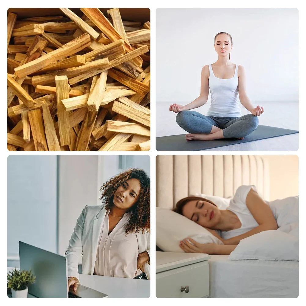 Palo Santo Natural Incense Sticks High-oil Smell of Old Materials for Long-lasting Application of Yoga Buddha Aromatherapy Home - AMULET RING STORE