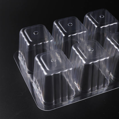 Higher Cover Nursery Tray Box with Growing light 6/12 Cell LED Full Spectrum Seedling Succulent Flower Planting Germination Pot - AMULET RING STORE