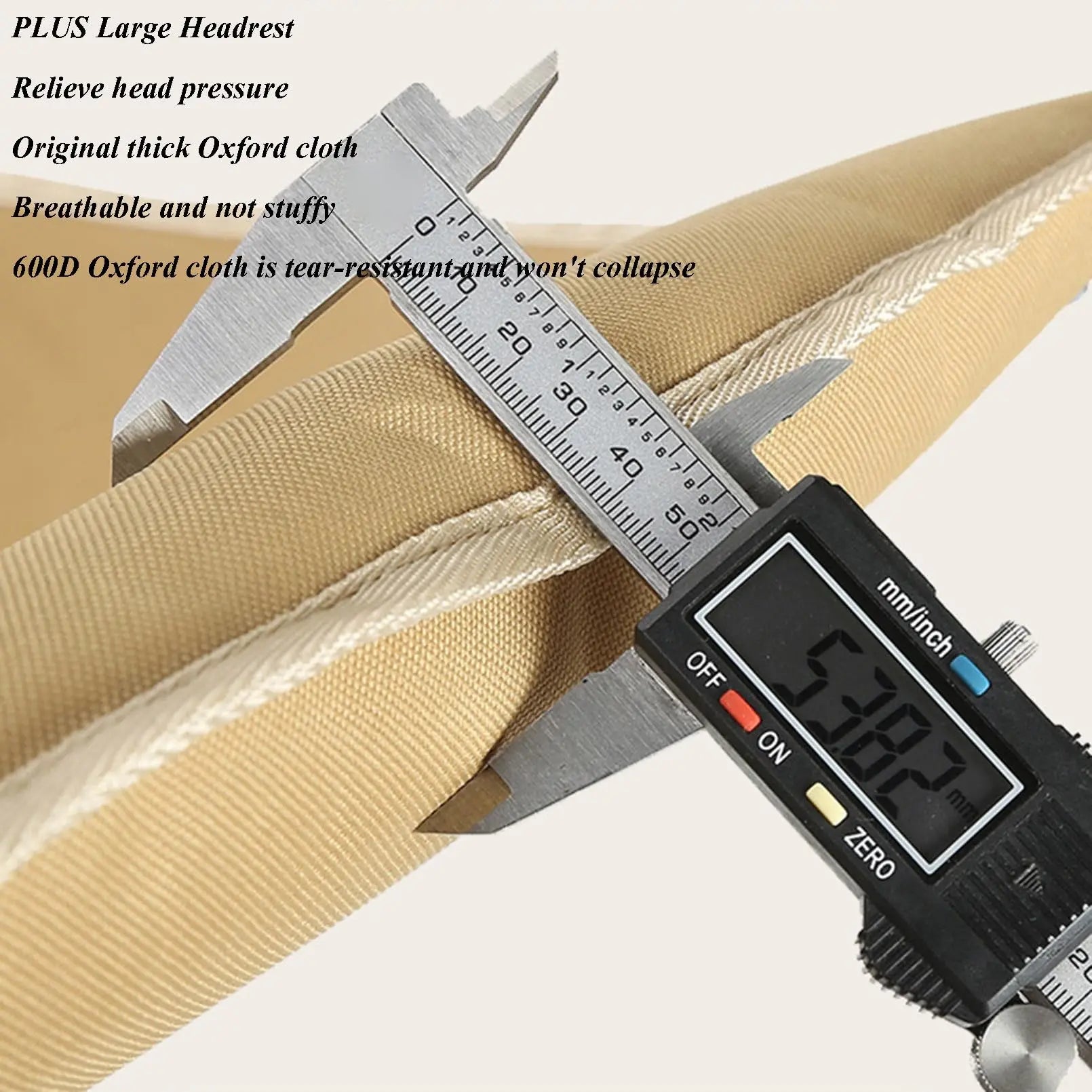 Moon shaped semi recliner folding chair with outdoor handbag, waist and back cushion with side pockets, durable and long-lasting - AMULET RING STORE