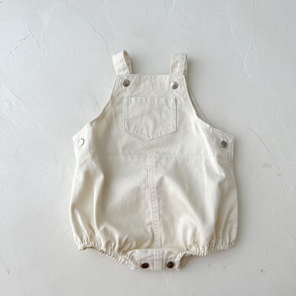 Cute Baby Pocket Overalls Denim Overalls Baby Fashion One-piece Romper 0-3T Newborn Boy Girls Clothes - AMULET RING STORE