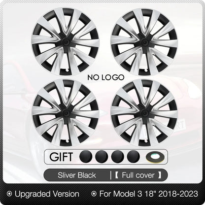 4PCS Wheel Cover 18 Inch for Tesla Model 3 Aero HubCap Performance Replacement Wheels 2018-2023 Full Rim Car Accessories 2022
