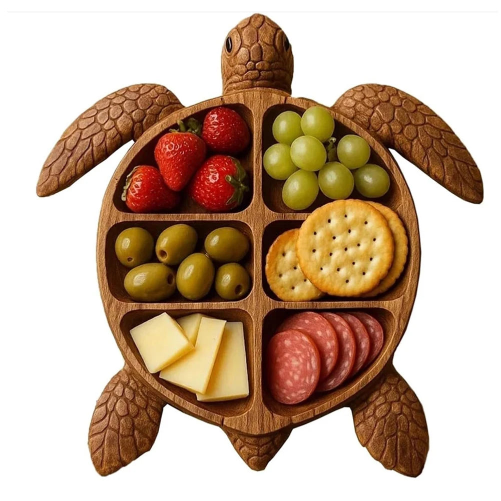 Charcuterie Platter Charcuterie Board Animal Themed Charcuterie Tray Wood Serving Tray for Seafood Lovers & Entertainers - AMULET RING STORE