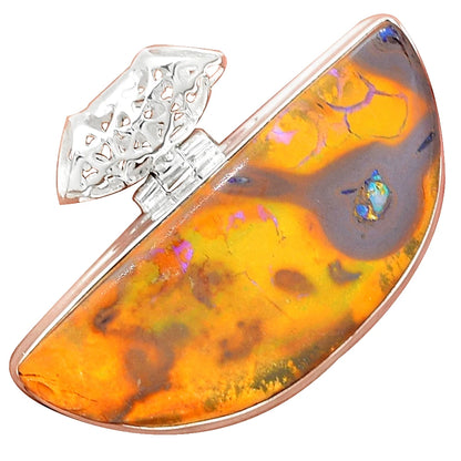 Genuine Labradorite Antique  Pendant Hand Made Women Jewelry Gift