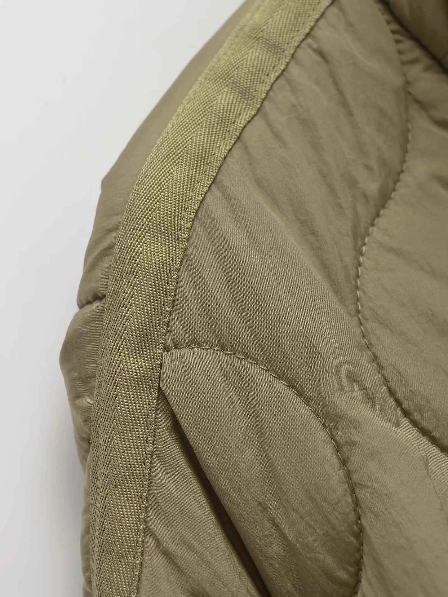 Padded Coat American Retro High Neck Parkas Warm Woman Winter Coats Winter Parkas For Women Elegant Luxury Women's Coat