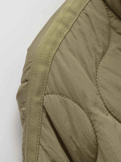 Padded Coat American Retro High Neck Parkas Warm Woman Winter Coats Winter Parkas For Women Elegant Luxury Women's Coat