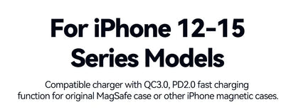 Rocoren Magnetic Car Phone Holder Fast Charging Wireless Charger With RGB light Magnet Car Stander For iPhone 15 14 13 Pro Max