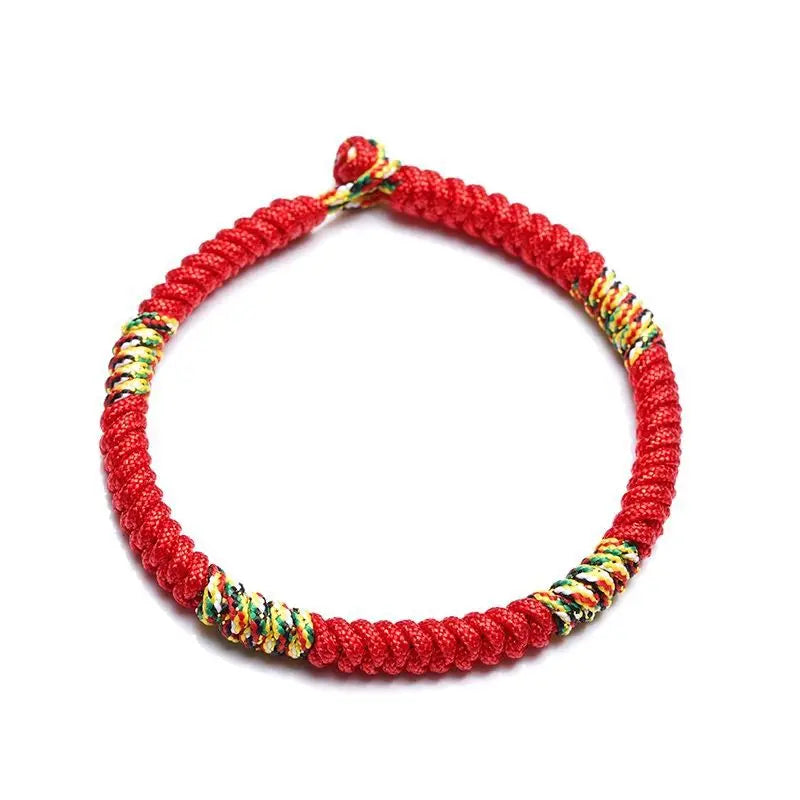 2026 Horse Year Broken Tai Sui Hand-woven Red Rope 18cm Bracelet Amulet Tantric Ping An Knot Handstring Brings Good Luck Gift
