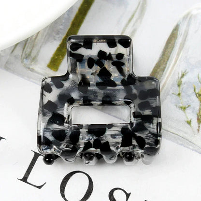 Bgffuy Leopard Korea Acetate Hollow Colorful Mini Hair Claws Crab Hair Clips for Child Girls Hairpins Hair Accessories Barrettes