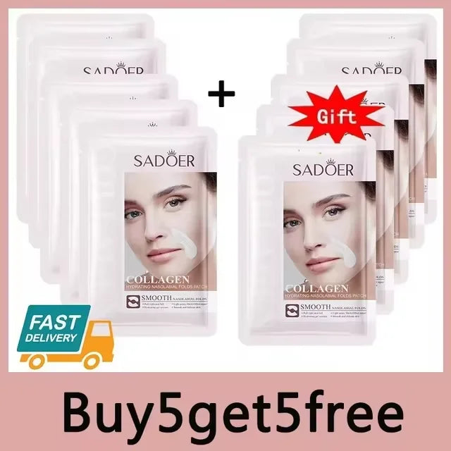 Collagen Firming Laugh Lines Patches Instant Wrinkle Remover Fade Fine Lines Facial Mask Anti-aging Brighten Repair Skin Care