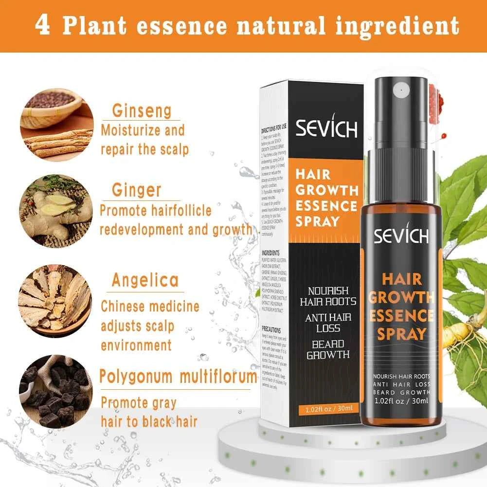 30ml Ginger Hair Growth Essence Hair Care Liquid Strengthen Hair Roots Increase Hair Luster Massag Scalp Repair Hair Essence Oil
